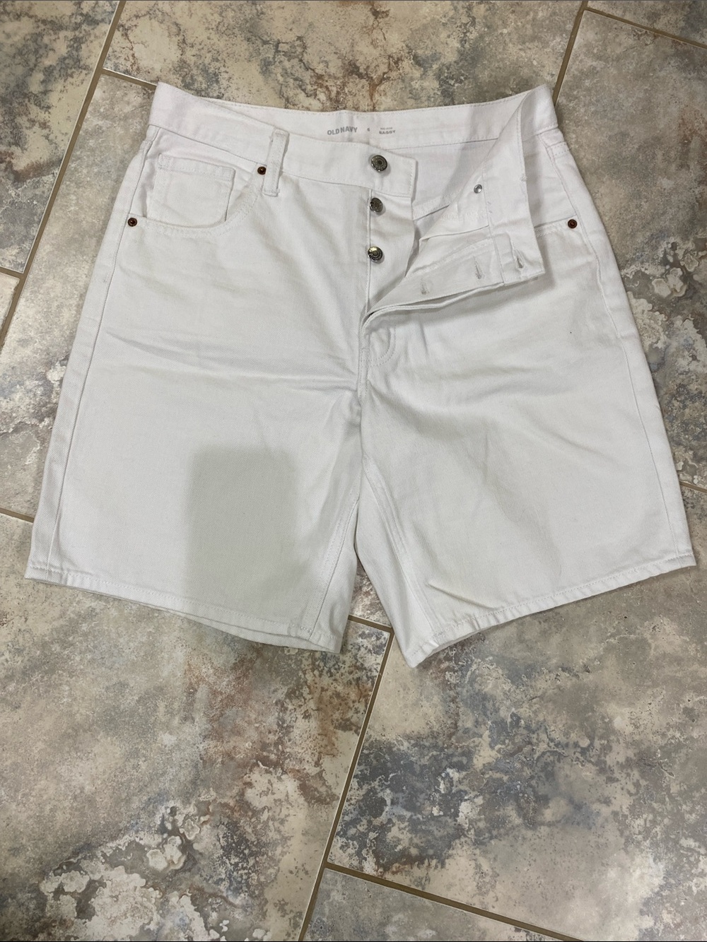 Old Navy White Denim Jean Shorts